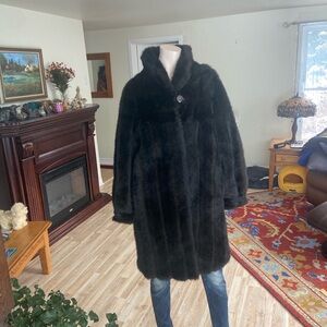 Prince Black Faux Fur Garment